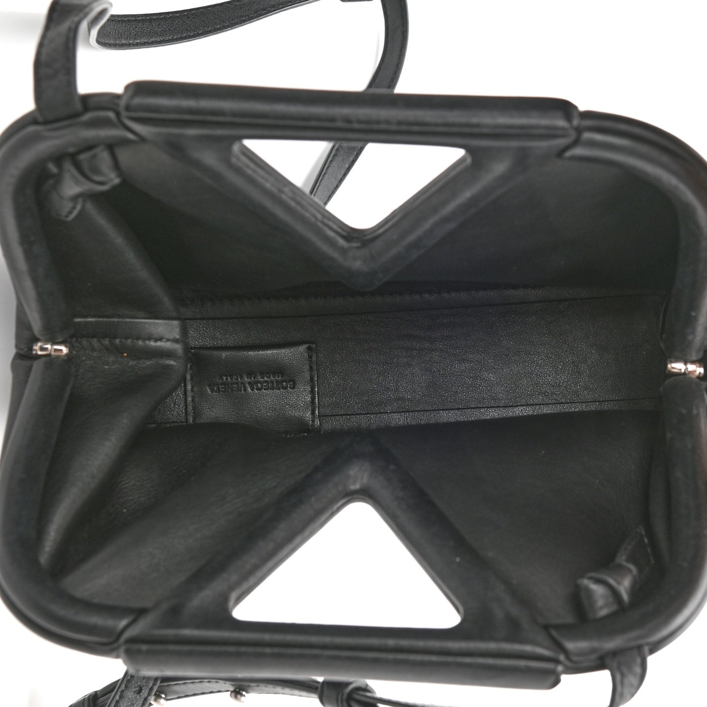 Calfskin Small The Point Triangle Bag Black