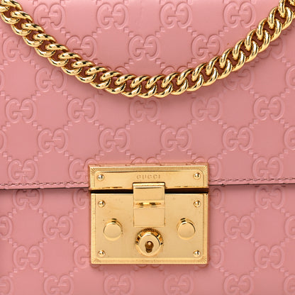 Gucci Guccissima Signature Medium Padlock Shoulder Bag Rose Baby Candy 8 of 12