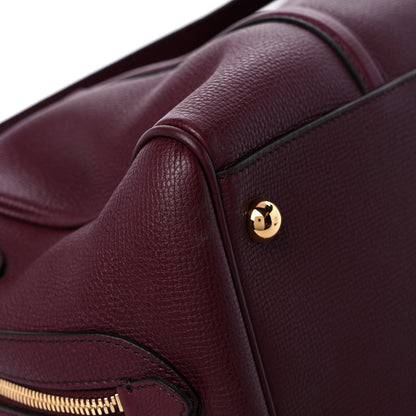 Burberry Derby Calfskin Medium Alchester Bowling Bag Mahogany Red 10 of 15