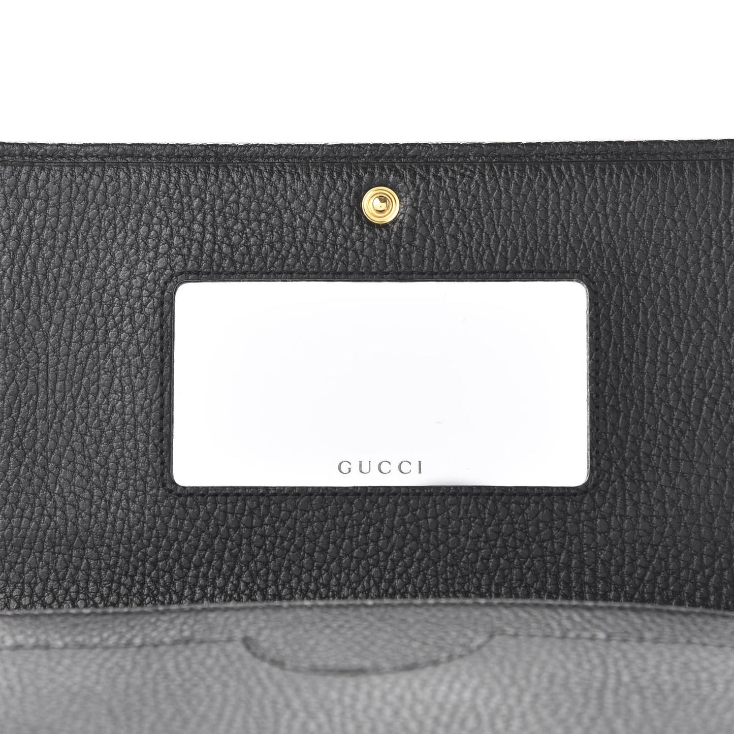 Calfskin Mini GG Marmont Chain Wallet Black