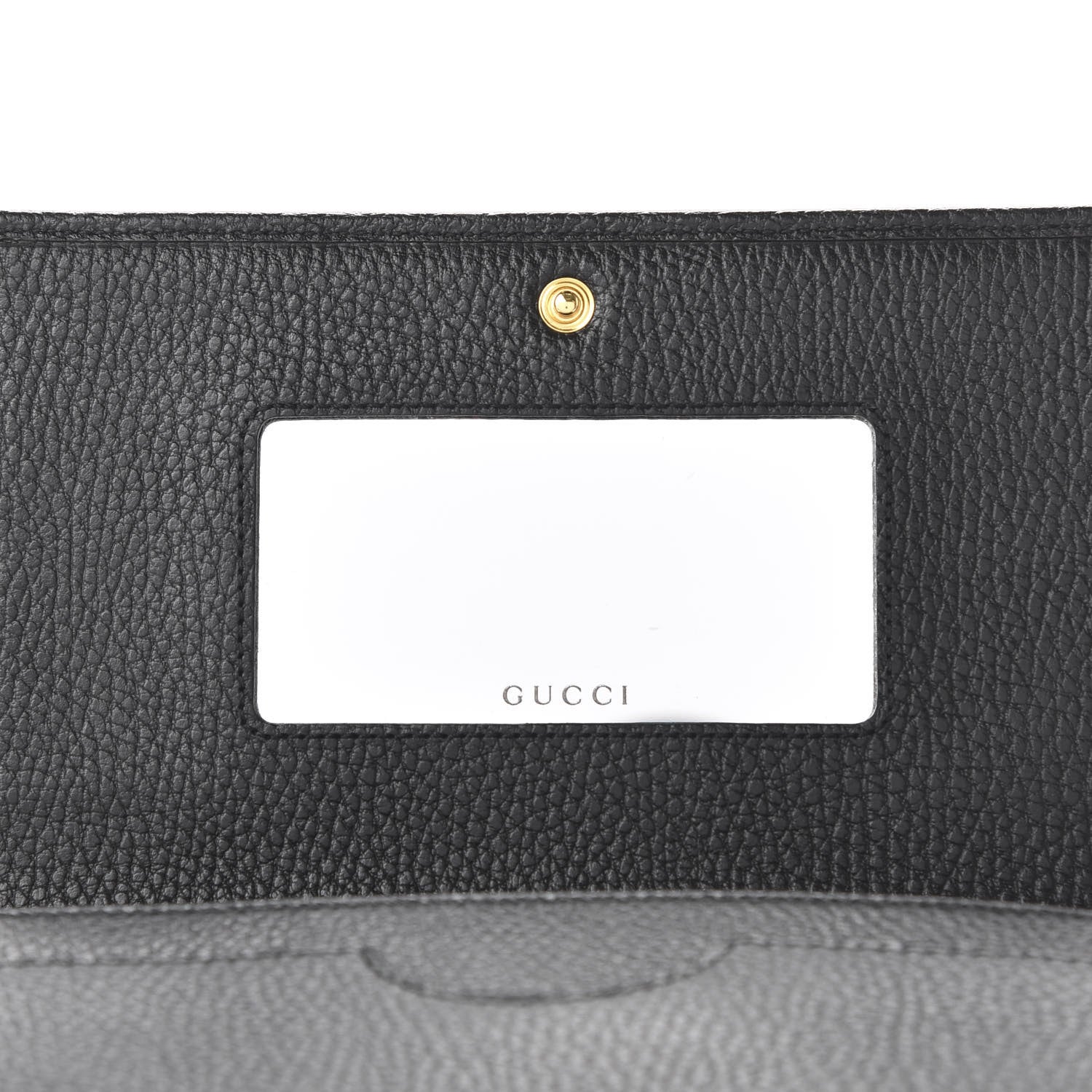 Gucci Calfskin Mini GG Marmont Chain Wallet Black 8 of 10