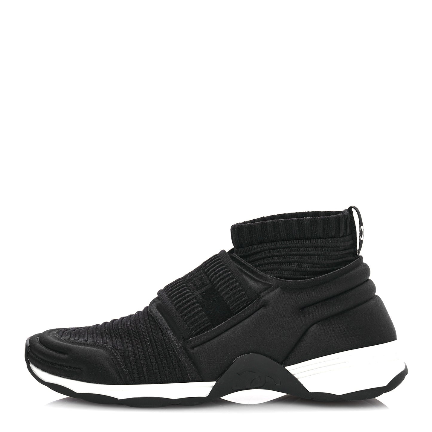 Stretch Fabric CC Sneakers 37 Black