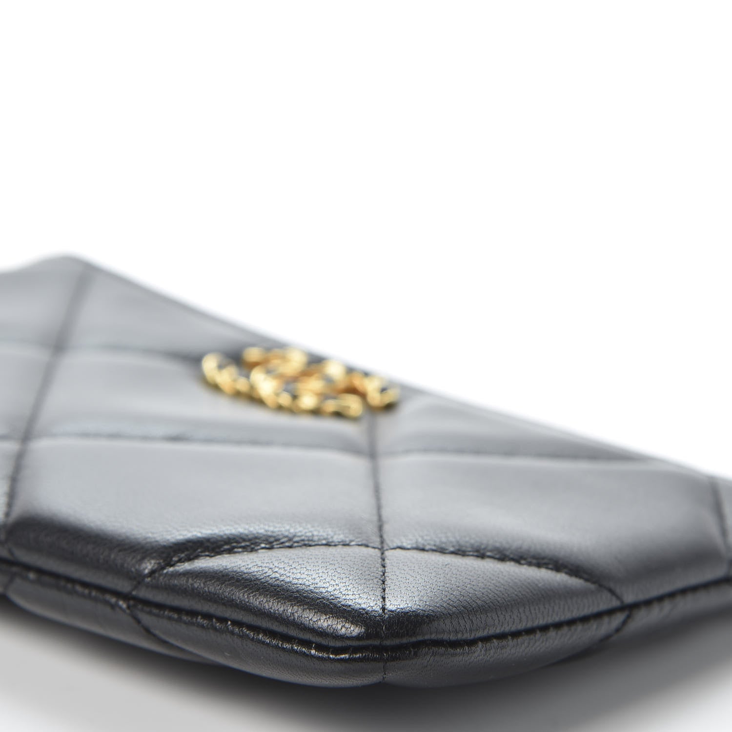 Chanel Goatskin Quilted 19 Cosmetic Case Black 6 of 9