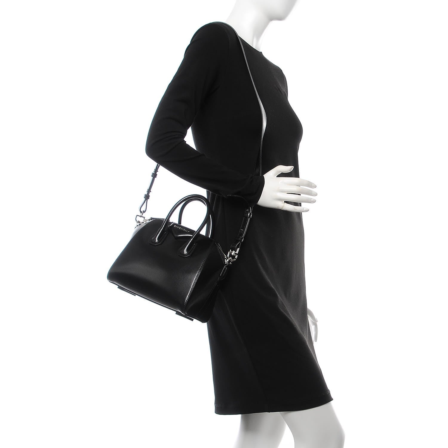 Givenchy Shiny Lord Calfskin Mini Antigona Black 3 of 8