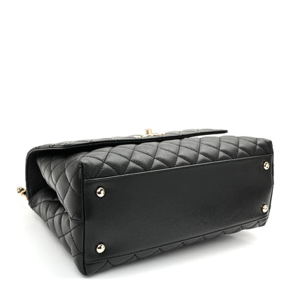 Chanel Caviar Quilted Small Coco Handle Flap Black 4 of 10