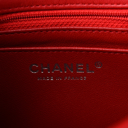 Chanel Lambskin Quilted Mini Square Flap Red 6 of 11