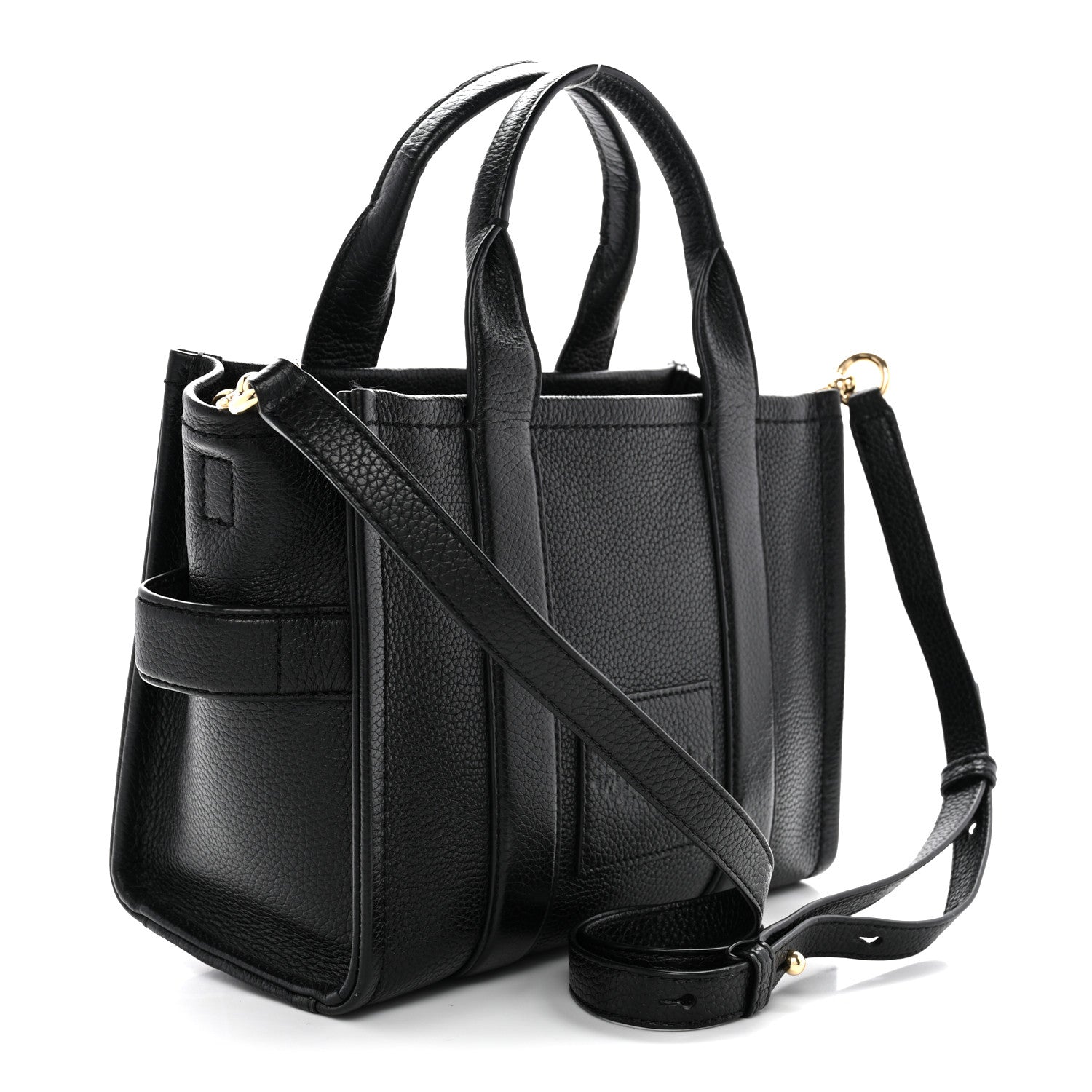 Marc Jacobs Grained Calfskin Small The Tote Bag Black 3 of 14