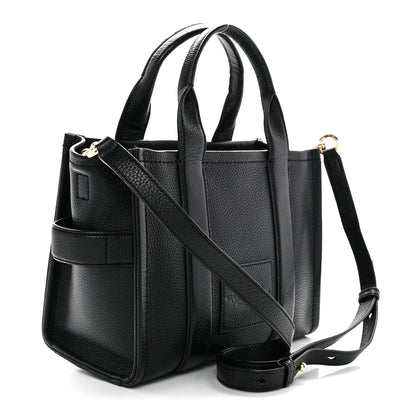 Marc Jacobs Grained Calfskin Small The Tote Bag Black 3 of 14