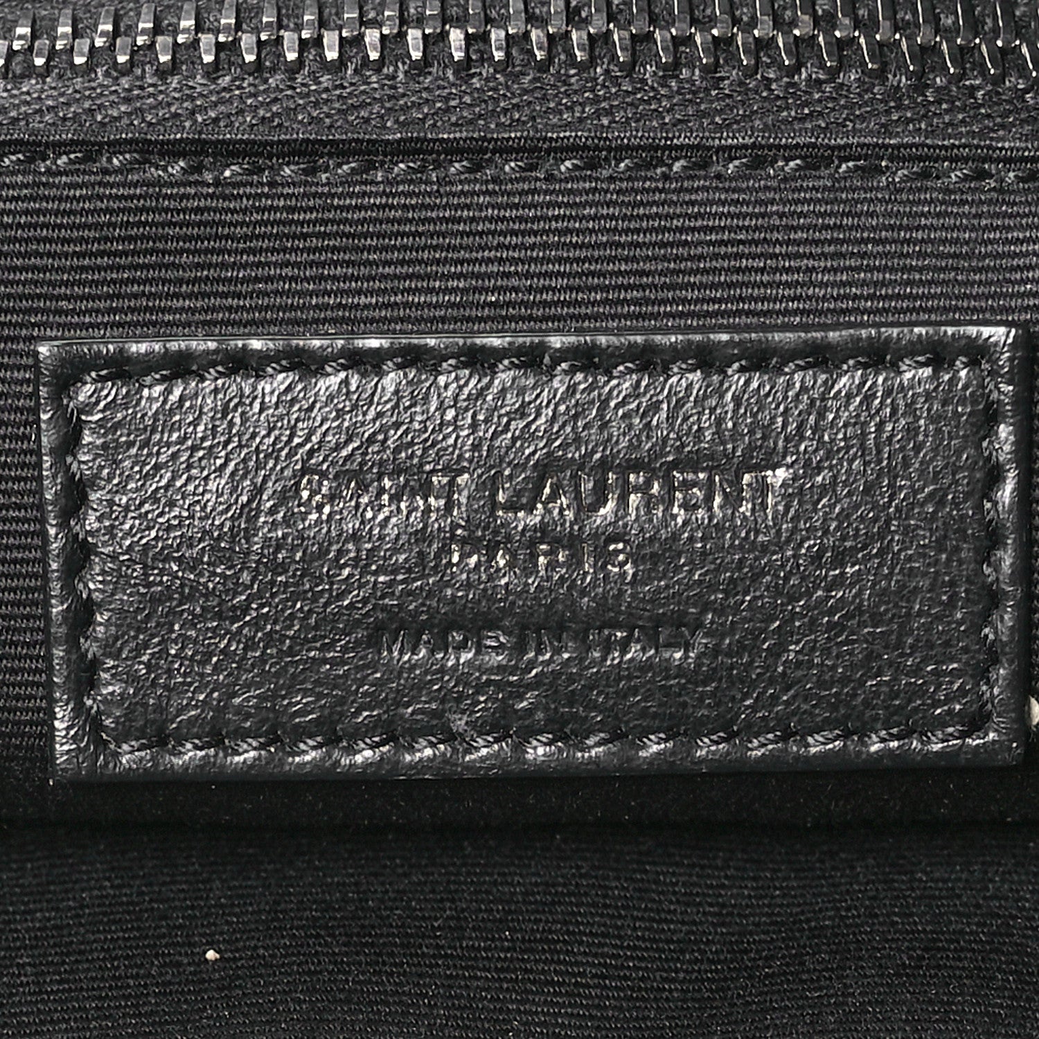 Saint Laurent Grained Lambskin Monogram Oversized Niki Chain Satchel Black 6 of 12