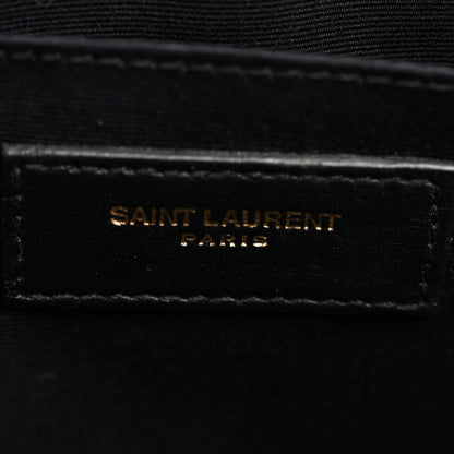Saint Laurent Calfskin Matelasse Monogram Lou Camera Bag Black 6 of 13
