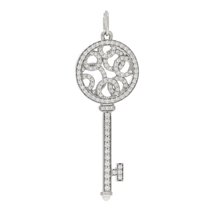 Tiffany Platinum Diamond Small Bubbles Key Pendant 1 of 3
