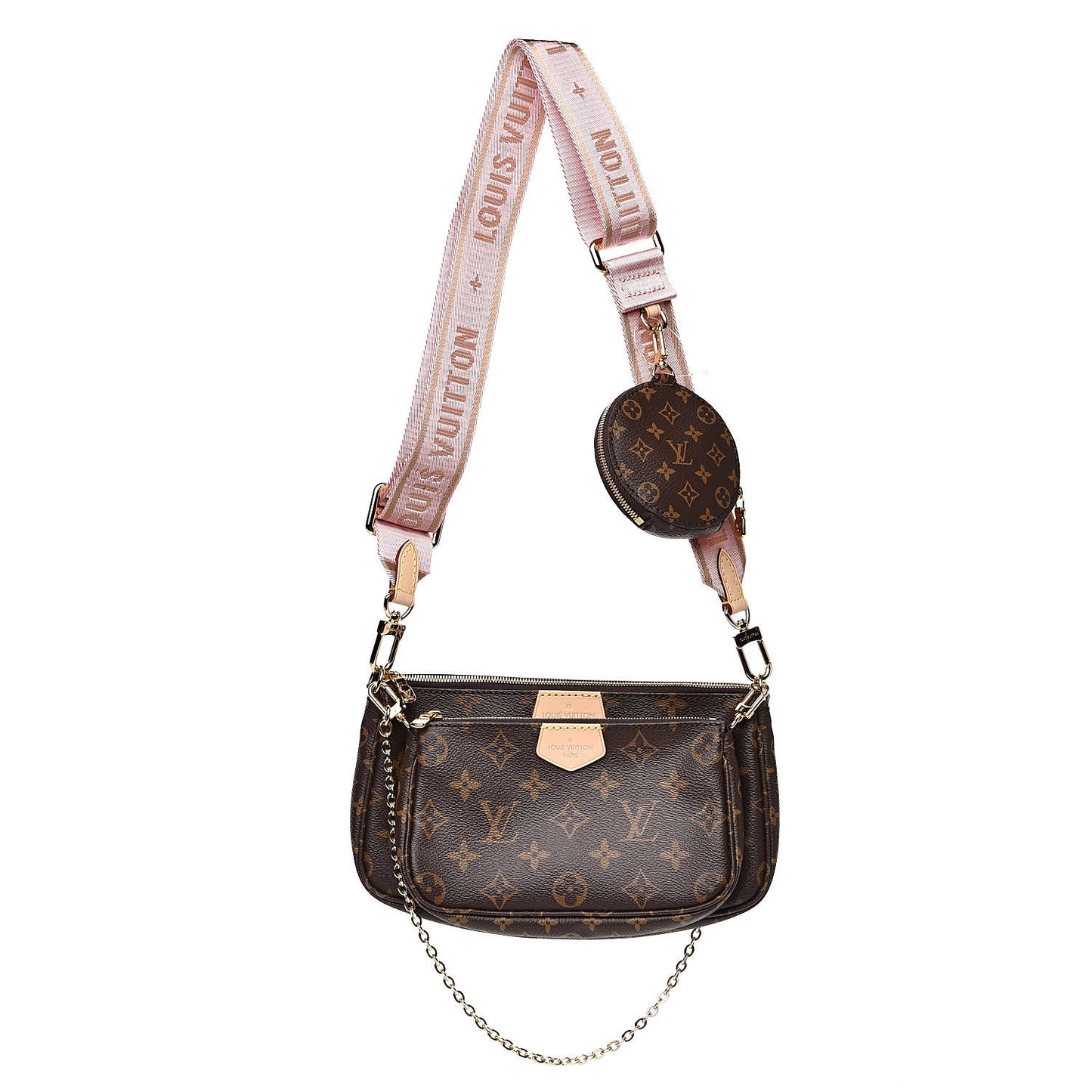 Monogram Multi Pochette Accessories Rose Clair