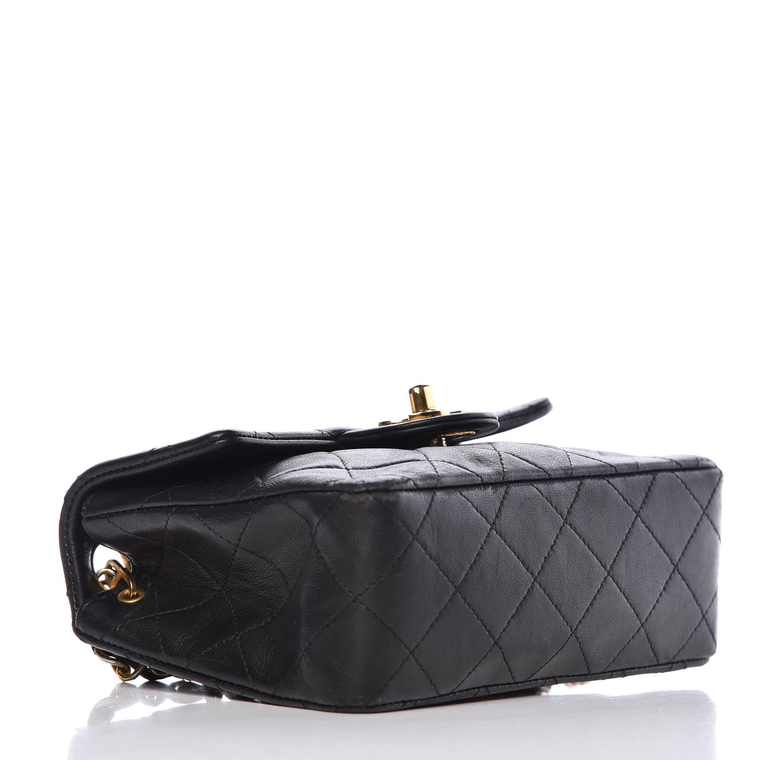 Chanel Lambskin Quilted Mini Square Flap Black 4 of 10