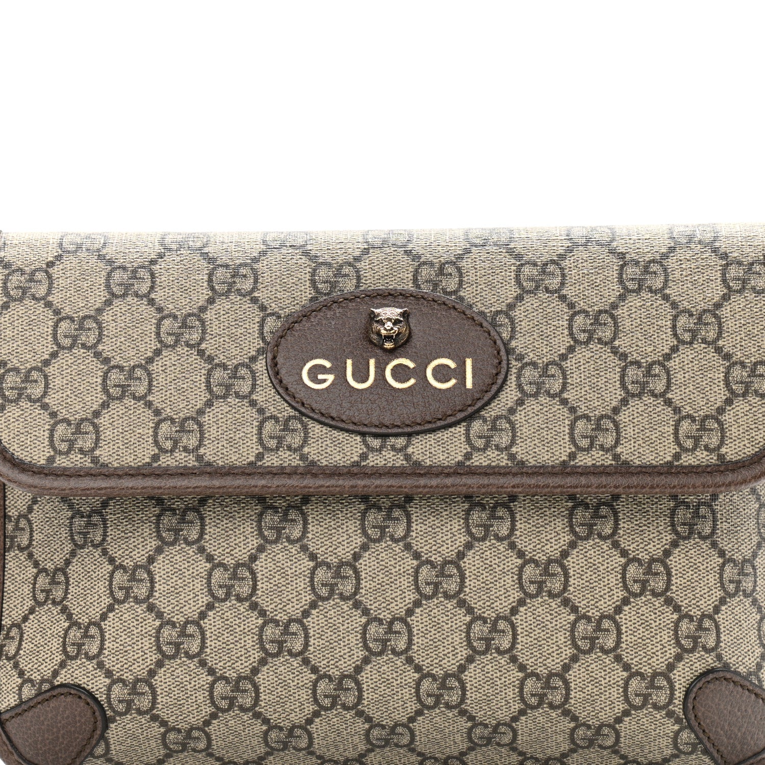 Gucci GG Supreme Monogram Neo Vintage Web Belt Bag Brown 8 of 10