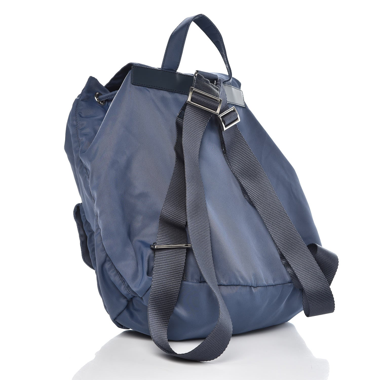 Prada Tessuto Nylon Vela Medium Backpack Blue 3 of 7