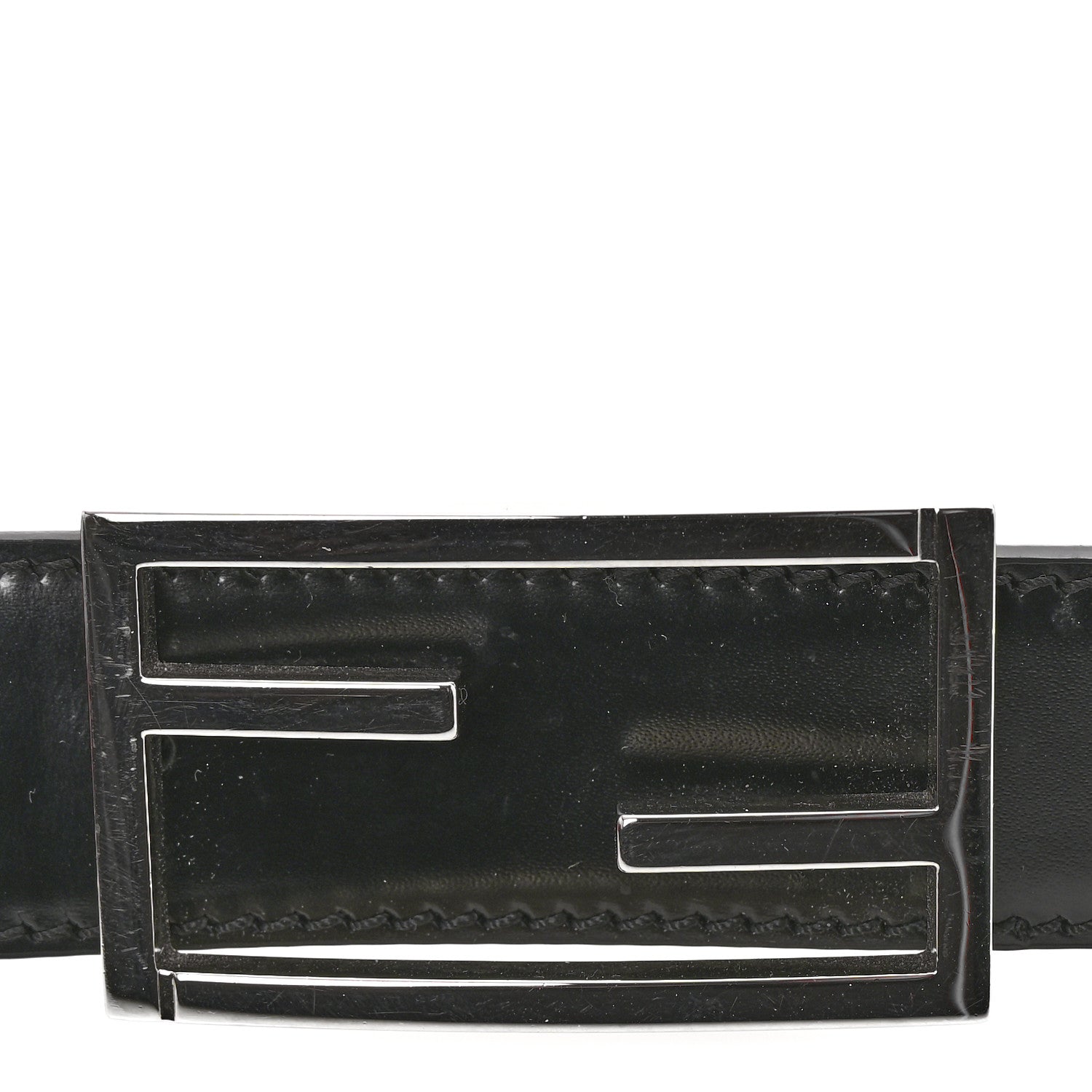 Fendi Calfskin FF Belt Black 6 of 6