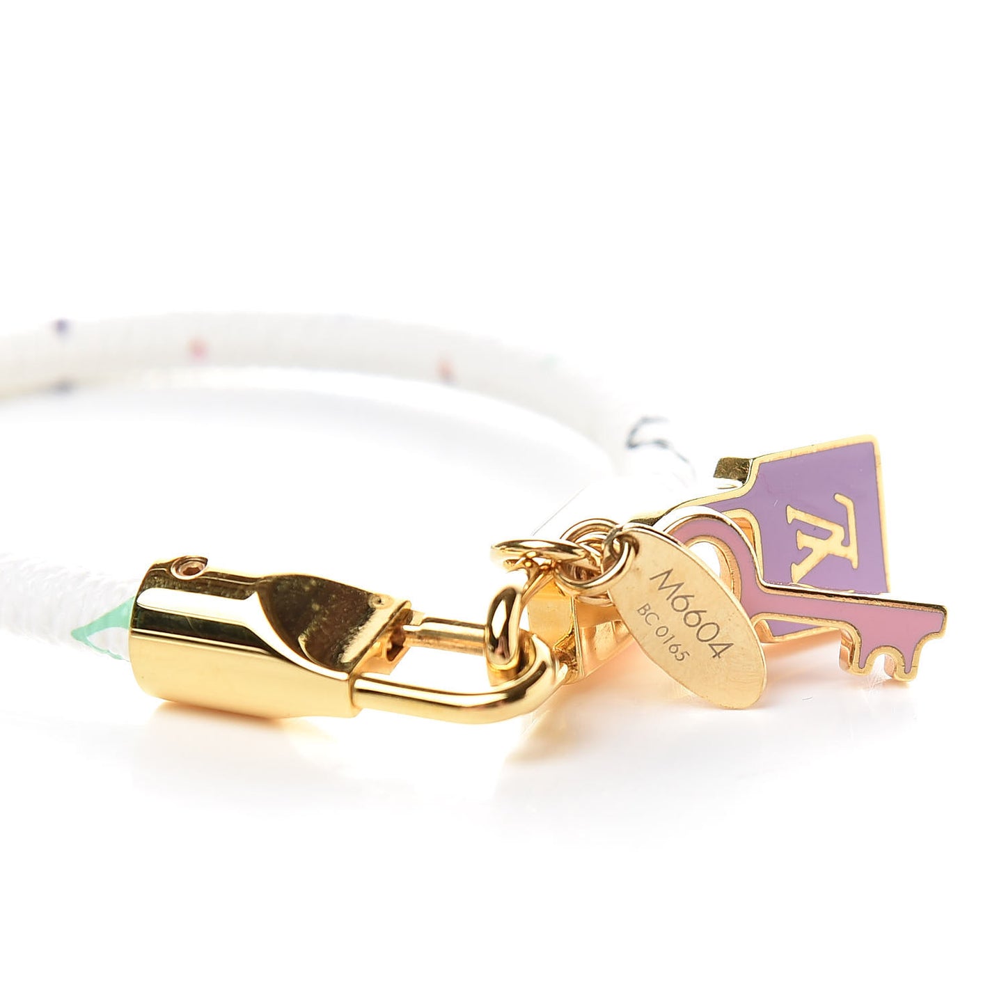 Monogram Multicolor Luck It Bracelet 19 White