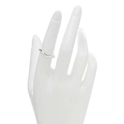 Tiffany Sterling Silver Elsa Peretti Curved Band Ring 54 7 2 of 4