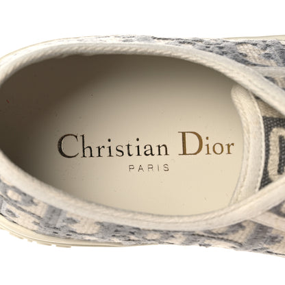 Christian Dior Canvas Oblique Walk'N'Dior Low Top Sneakers 37 Grey Stone 7 of 7