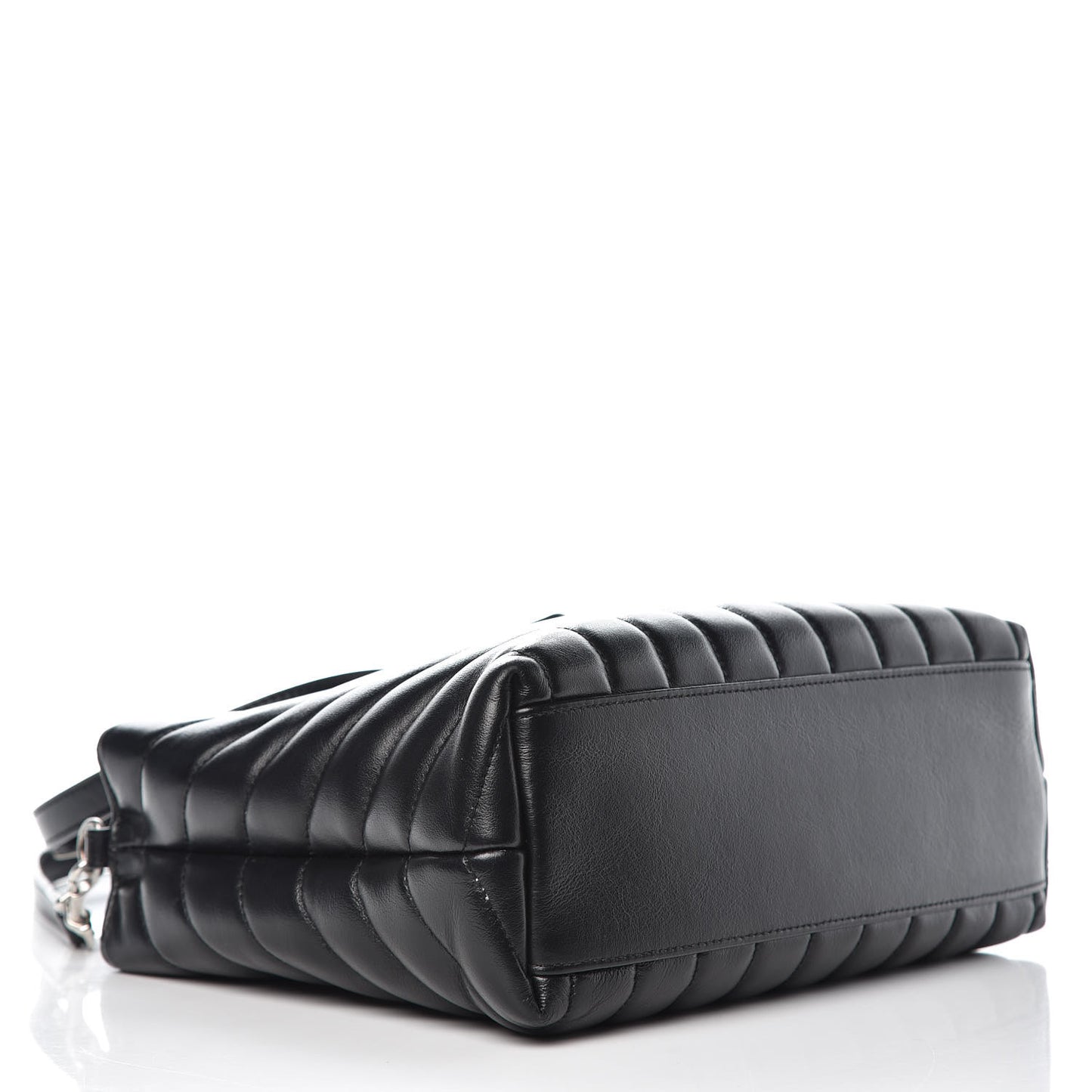 Calfskin Y Quilted Monogram Small Loulou Shopper Black