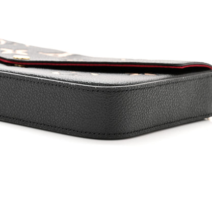 Louis Vuitton Empreinte Monogram Giant Felicie Pochette Black Beige 10 of 11