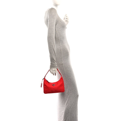 Prada Tessuto Nylon Mini Re-Edition 2000 Bag Rosso 2 of 11