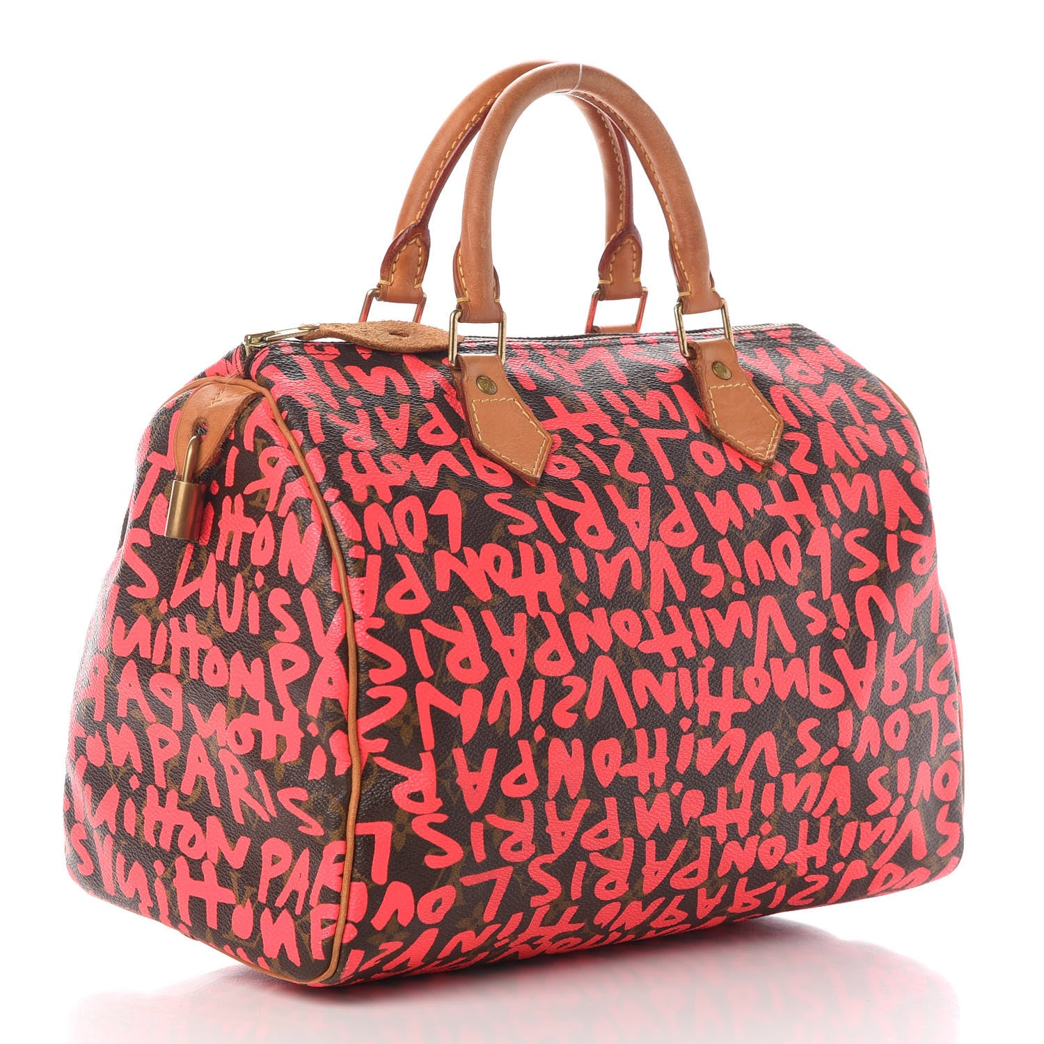 Louis Vuitton Monogram Graffiti Speedy 30 Fuchsia 3 of 9