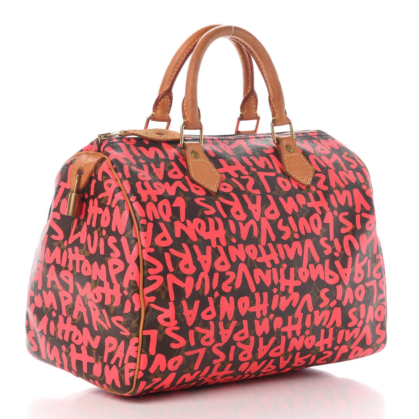 Monogram Graffiti Speedy 30 Fuchsia