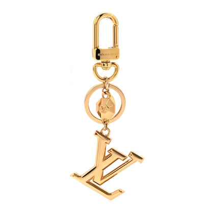 Louis Vuitton LV Facettes Bag Charm Key Holder Gold 1 of 4