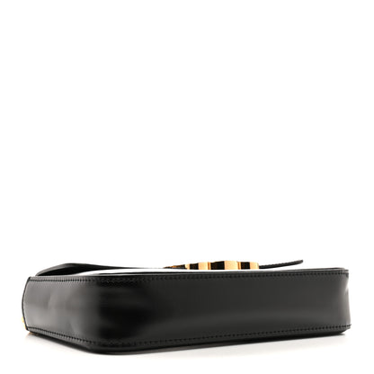 Celine Shiny Calfskin Triomphe Chain Shoulder Bag Black 4 of 13