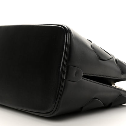 Prada Vitello Intreccio Tress Handbag Black 8 of 10