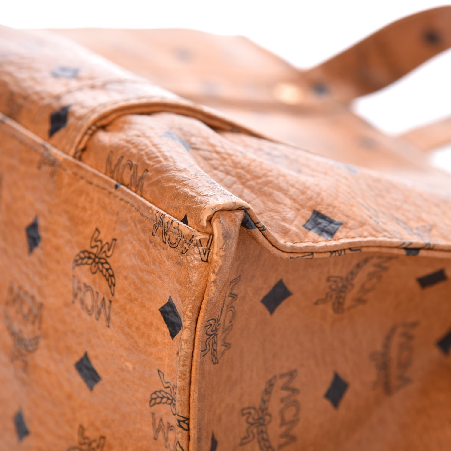 MCM Visetos Shoulder Bag Cognac 12 of 12