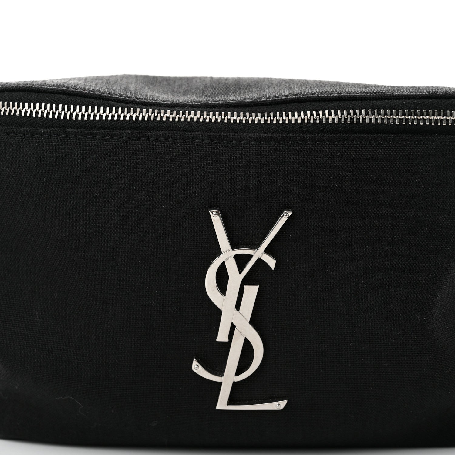 Saint Laurent Canvas Monogram Belt Bag Black 8 of 10