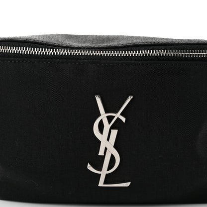 Saint Laurent Canvas Monogram Belt Bag Black 8 of 10