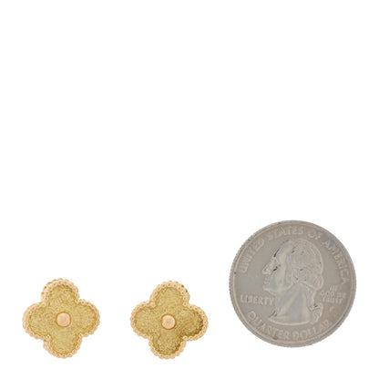Van Cleef & Arpels 18K Yellow Gold Vintage Alhambra Clip On Earrings 2 of 4