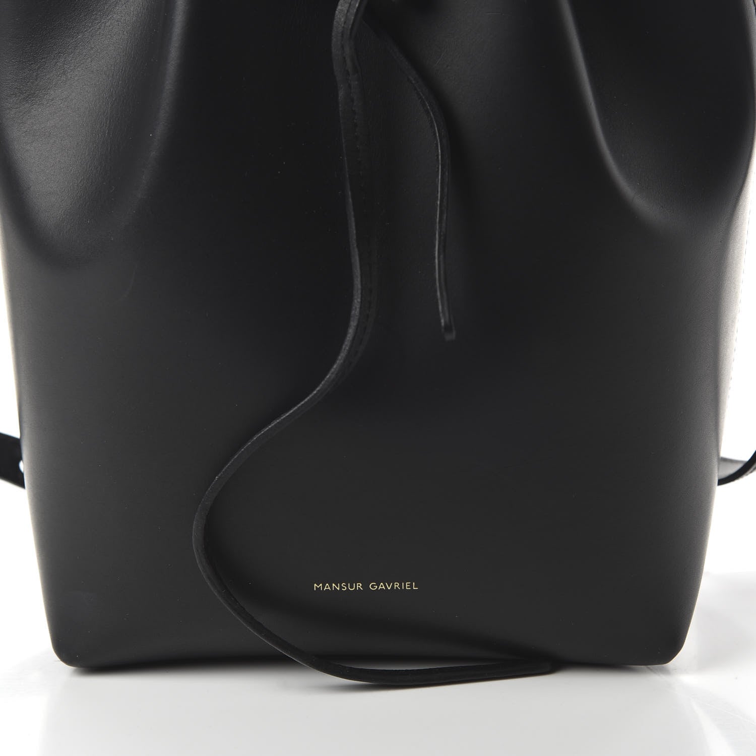 Mansur Gavriel Calfskin Mini Bucket Bag Black Flamma 9 of 9