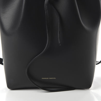 Mansur Gavriel Calfskin Mini Bucket Bag Black Flamma 9 of 9