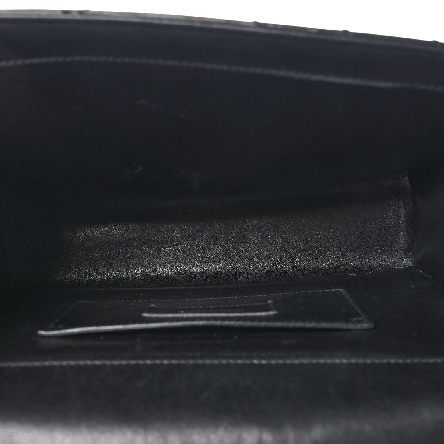 Saint Laurent Calfskin Matelasse Chevron Medium Monogram Satchel Black 5 of 10