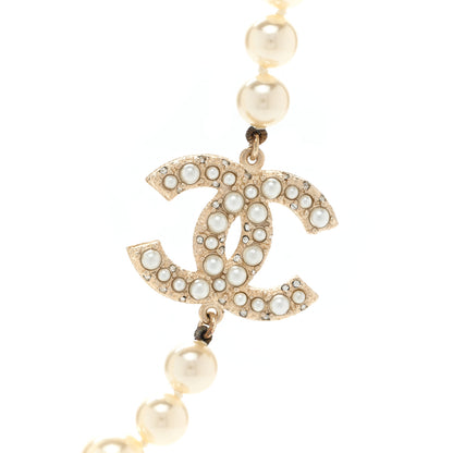 Chanel Pearl CC 100th Anniversary Necklace Light Gold 4 of 6
