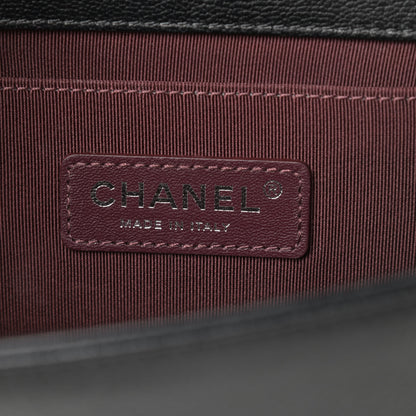 Chanel Goatskin Quilted Patent Medium Duo Boy Flap Black 6 of 13