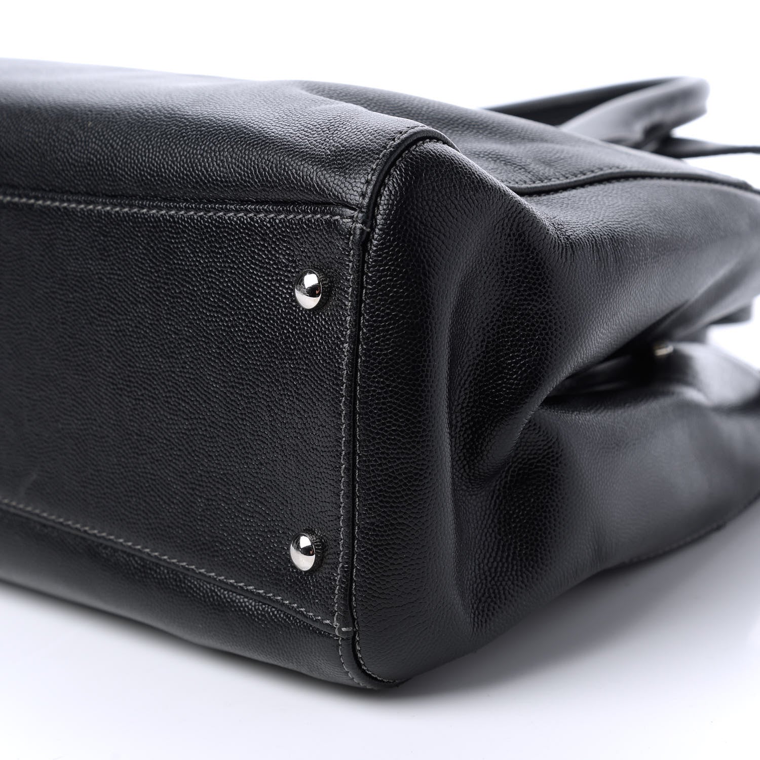 Chanel Calfskin Cerf Executive Shopper Tote Black 7 of 11