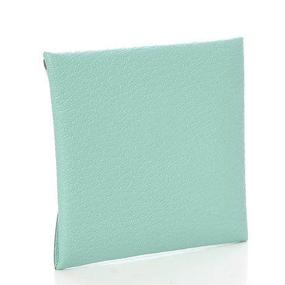 Hermes Chevre Mysore Bastia Coin Purse Aqua 3 of 8