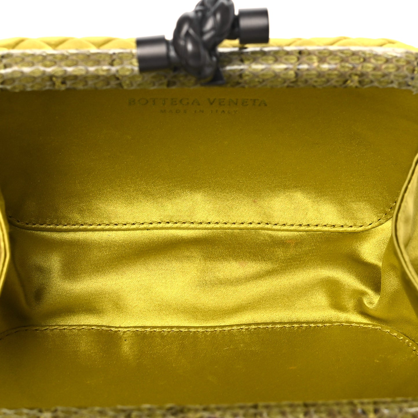 Satin Intreccio Impero Ayers Knot Clutch Duchesse