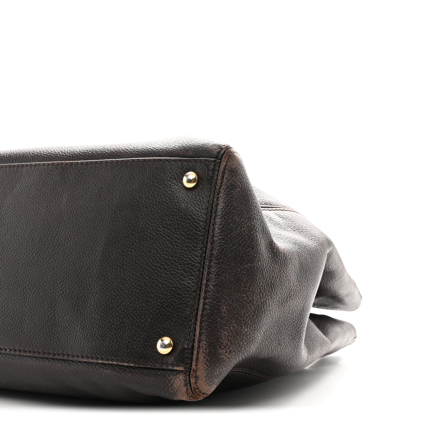 Calfskin Cerf Executive Shopper Tote Brown