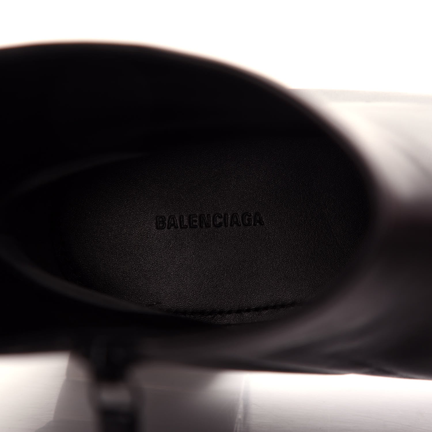 Balenciaga Sheepskin Typo Ankle Booties 40 Black 8 of 11