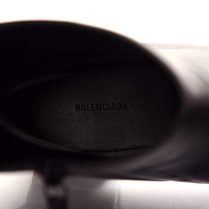 Balenciaga Sheepskin Typo Ankle Booties 40 Black 8 of 11
