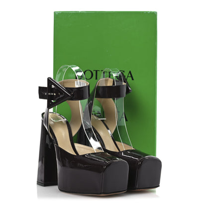 Bottega Veneta Supergloss Patent Tower 40/140mm Platform Pumps 36 Fondant 10 of 10