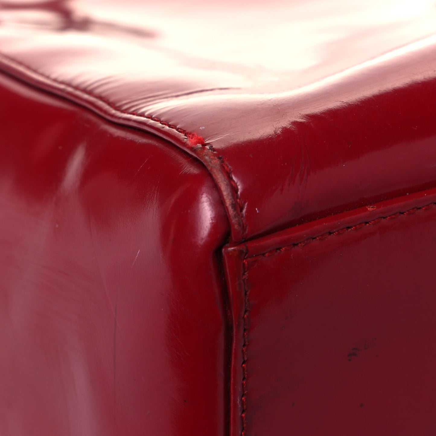 Patent Medium Lady Dior Red