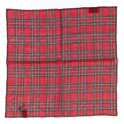 Gucci Wool Plaid Scarf Red 1 of 4