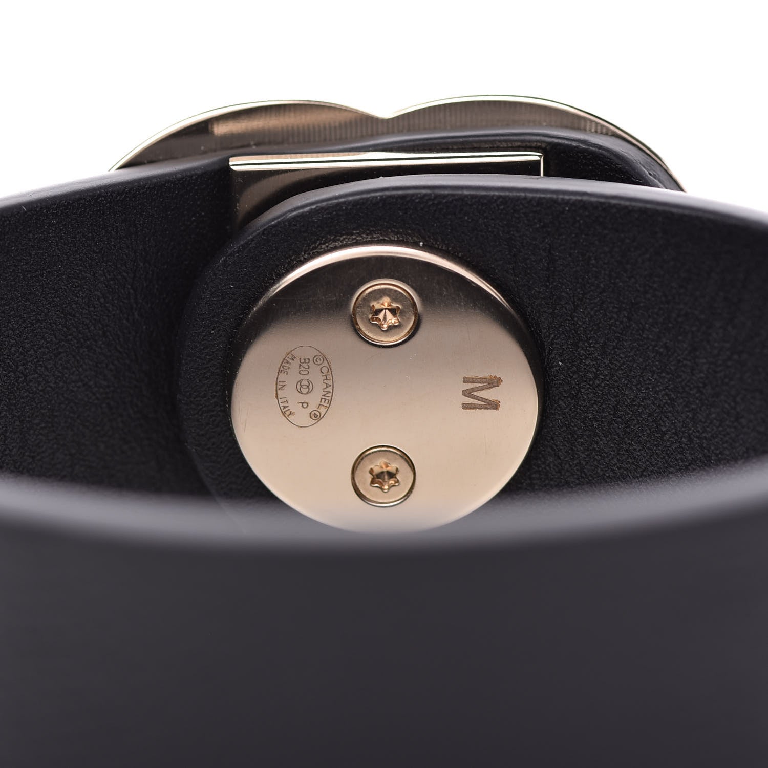 Chanel Caviar CC Turnlock Bracelet M Black 4 of 6